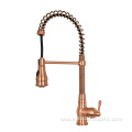 Luxury Brass Brushed Rose Gold Kitchen Faucets